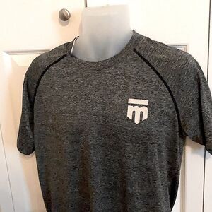 Mongoose Cycling Bicycle Shirt Grey Black Athletic Small S - EUC